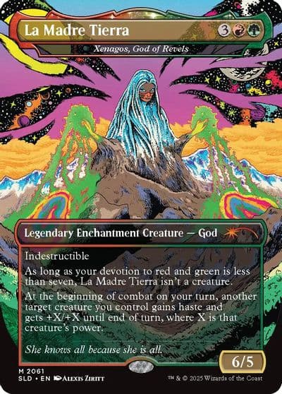 La Madre Tierra Xenagos God of Revels Secret Lair Drop Series Magic card