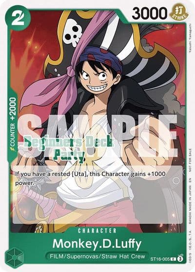 MonkeyDLuffy Beginners Deck Party ST 23 ST 28 Participation Pack One Piece Promotion Cards One Piece card