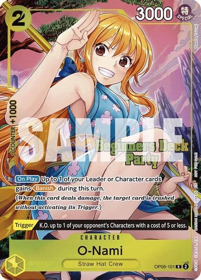 O Nami Beginners Deck Party ST 23 ST 28 Winner Pack One Piece Promotion Cards One Piece card