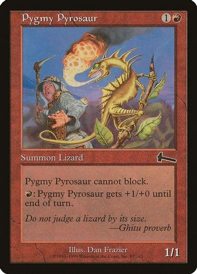 Pygmy Pyrosaur Urza's Legacy Magic card