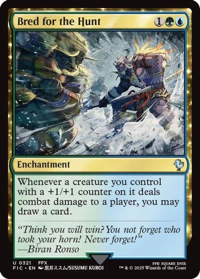 Bred for the Hunt Surge Foil Commander: FINAL FANTASY Magic card