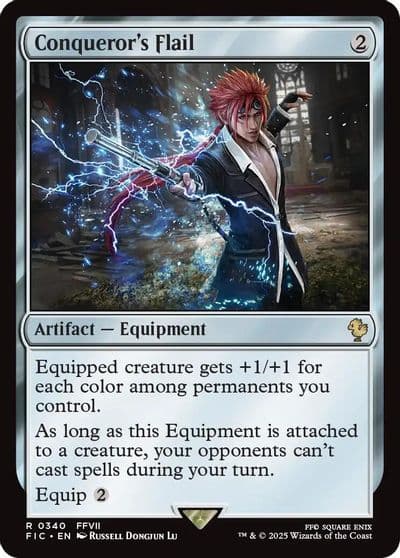 Conquerors Flail Surge Foil Commander: FINAL FANTASY Magic card