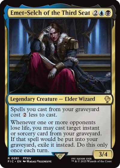 Emet Selch of the Third Seat Surge Foil Commander: FINAL FANTASY Magic card
