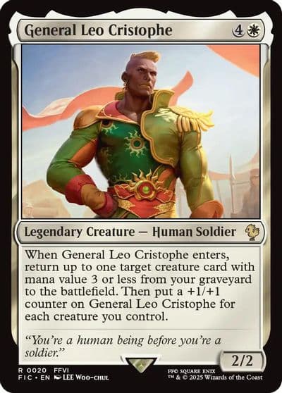 General Leo Cristophe Surge Foil Commander: FINAL FANTASY Magic card