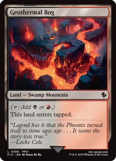 Geothermal Bog Surge Foil Commander: FINAL FANTASY Magic card