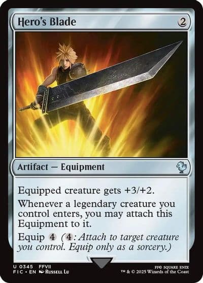 Heros Blade Surge Foil Commander: FINAL FANTASY Magic card
