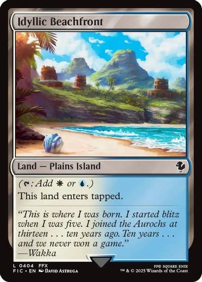 Idyllic Beachfront Surge Foil Commander: FINAL FANTASY Magic card