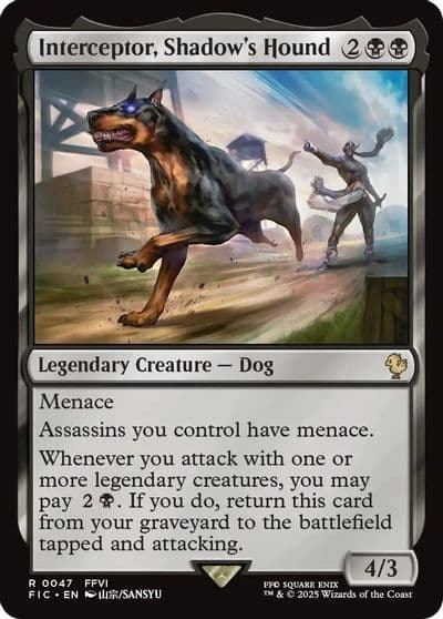 Interceptor Shadows Hound Surge Foil Commander: FINAL FANTASY Magic card