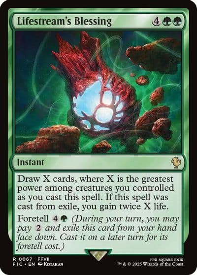 Lifestreams Blessing Surge Foil Commander: FINAL FANTASY Magic card