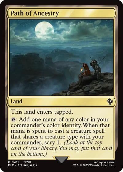 Path of Ancestry Surge Foil Commander: FINAL FANTASY Magic card