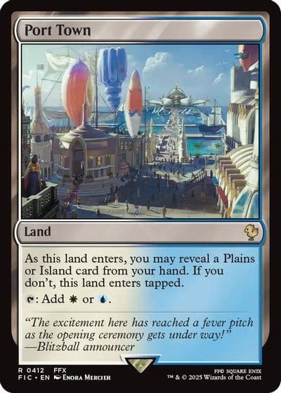 Port Town Surge Foil Commander: FINAL FANTASY Magic card