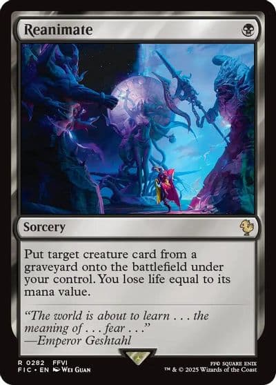 Reanimate Surge Foil Commander: FINAL FANTASY Magic card