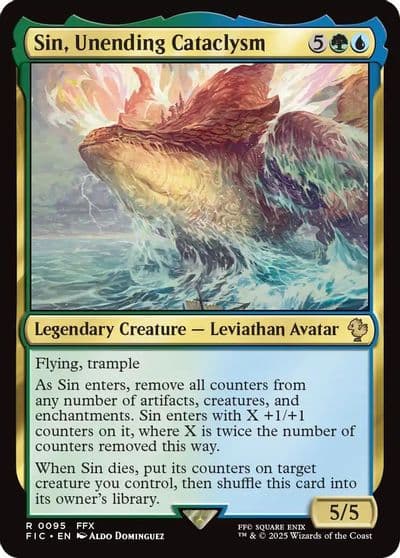 Sin Unending Cataclysm Surge Foil Commander: FINAL FANTASY Magic card