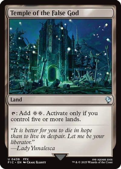 Temple of the False God Surge Foil Commander: FINAL FANTASY Magic card