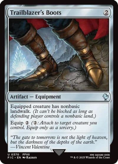 Trailblazers Boots Surge Foil Commander: FINAL FANTASY Magic card