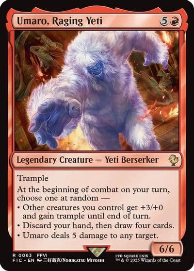 Umaro Raging Yeti Surge Foil Commander: FINAL FANTASY Magic card