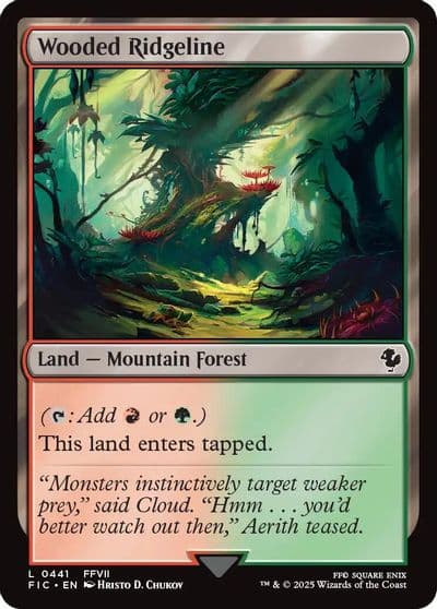 Wooded Ridgeline Surge Foil Commander: FINAL FANTASY Magic card