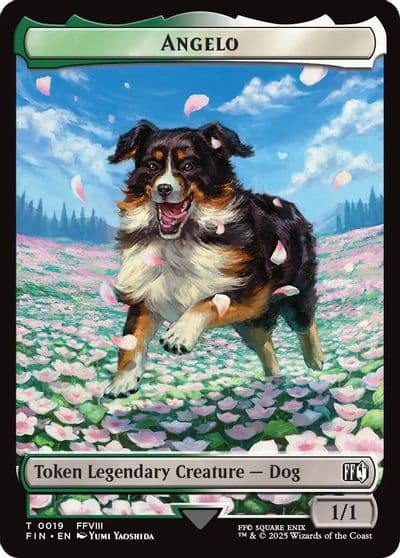 Angelo Darkstar Double Sided Token FINAL FANTASY Magic card