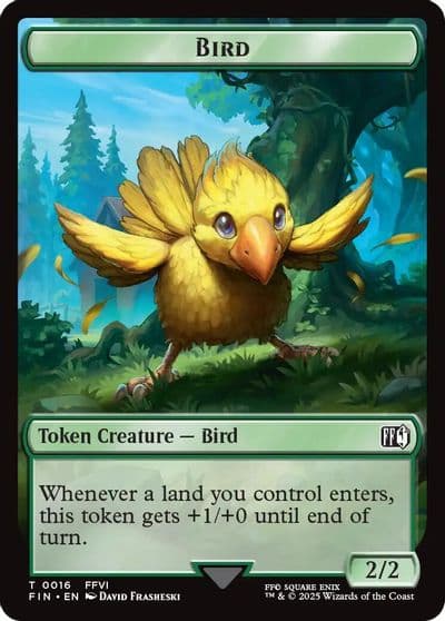 Bird 0016 Wizard 0014 Double Sided Token FINAL FANTASY Magic card