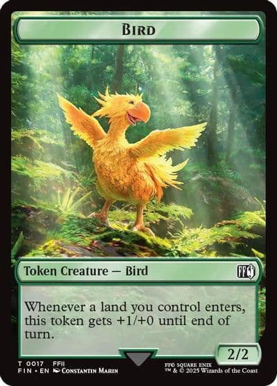 Bird 0017 Wizard 0015 Double Sided Token FINAL FANTASY Magic card