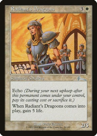 Radiants Dragoons Urza's Legacy Magic card