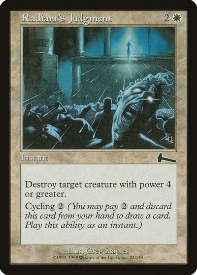 Radiants Judgment Urza's Legacy Magic card