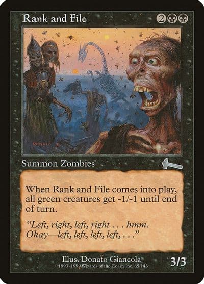 Rank and File Urza's Legacy Magic card