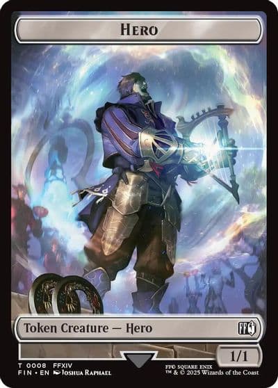 Hero 0008 Frog Double Sided Token FINAL FANTASY Magic card