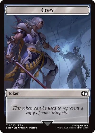 Copy 0025 Moogle 0034 Double Sided Token Surge Foil FINAL FANTASY Magic card