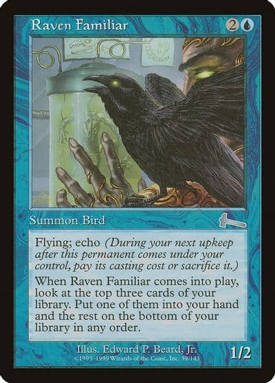 Raven Familiar Urza's Legacy Magic card