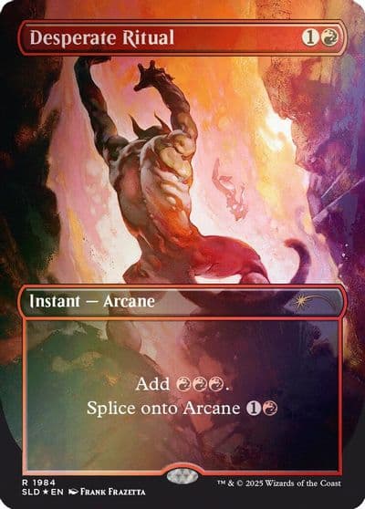 Desperate Ritual 1984 Rainbow Foil Secret Lair Drop Series Magic card
