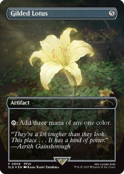 Gilded Lotus Rainbow Foil 909 Secret Lair Drop Series Magic card