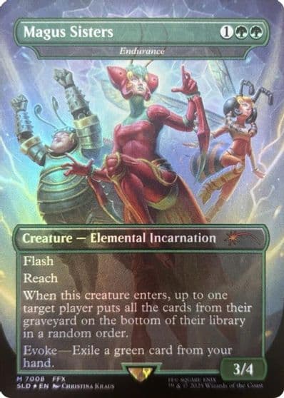 Magus Sisters Endurance Rainbow Foil Secret Lair Drop Series Magic card