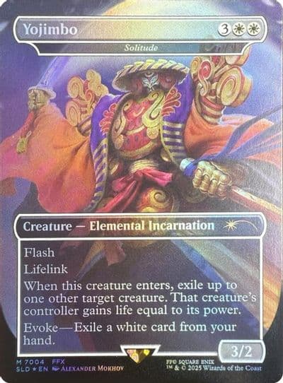Yojimbo Solitude Rainbow Foil Secret Lair Drop Series Magic card