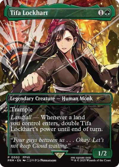 Tifa Lockhart Borderless MagicFest Cards Magic card
