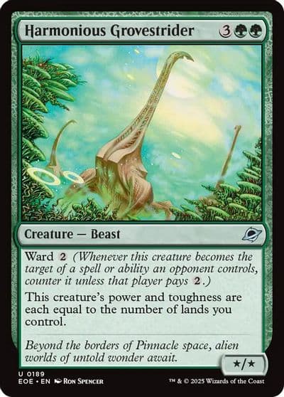 Harmonious Grovestrider Edge of Eternities Magic card