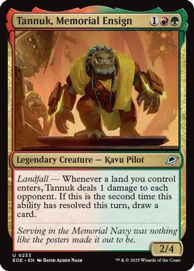 Tannuk Memorial Ensign Edge of Eternities Magic card