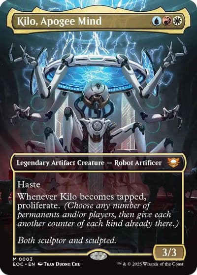 Kilo Apogee Mind Borderless Commander: Edge of Eternities Magic card