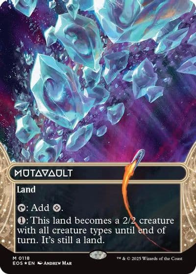 Mutavault 0118 Borderless Galaxy Foil Edge of Eternities: Stellar Sights Magic card
