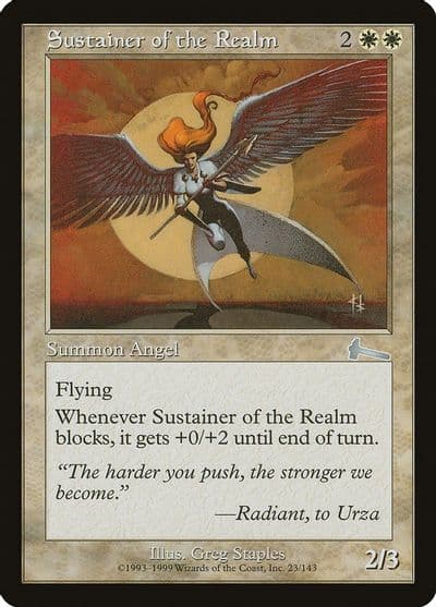 Sustainer of the Realm Urza's Legacy Magic card