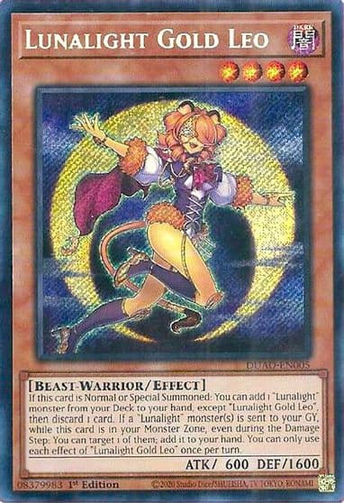 Lunalight Gold Leo Duelist's Advance Yu-Gi-Oh! card