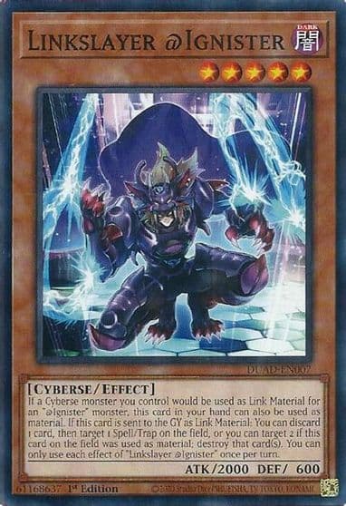 Linkslayer Ignister Duelist's Advance Yu-Gi-Oh! card