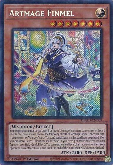 Artmage Finmel Duelist's Advance Yu-Gi-Oh! card