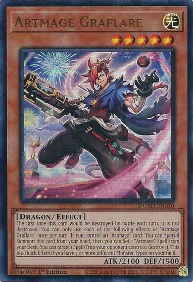 Artmage Graflare Duelist's Advance Yu-Gi-Oh! card