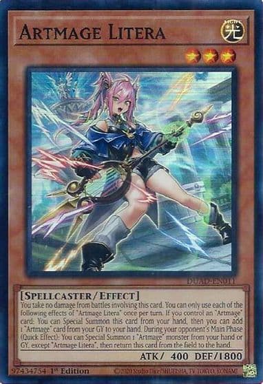 Artmage Litera Duelist's Advance Yu-Gi-Oh! card