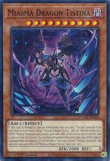 Miasma Dragon Tistina Duelist's Advance Yu-Gi-Oh! card