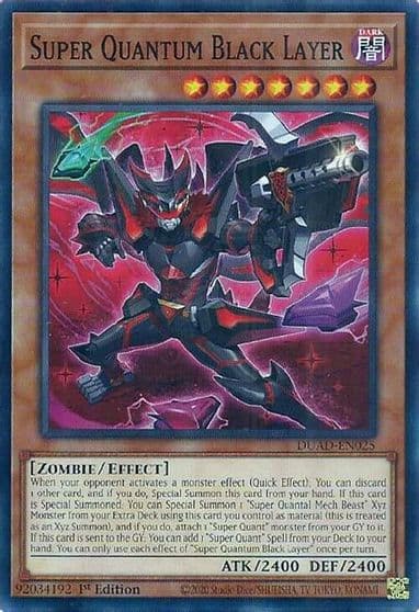 Super Quantum Black Layer Duelist's Advance Yu-Gi-Oh! card