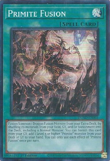 Primite Fusion Duelist's Advance Yu-Gi-Oh! card