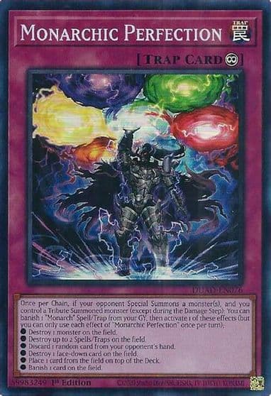 Monarchic Perfection Duelist's Advance Yu-Gi-Oh! card