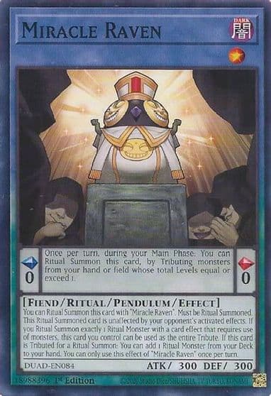 Miracle Raven Duelist's Advance Yu-Gi-Oh! card